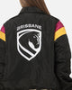 Bleacher Athletic Brisbane Broncos NRL Legacy Baseball Jacket Black