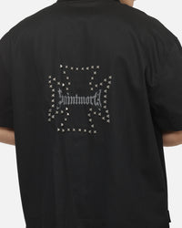 Saint Morta Marked Button Up Shirt Off Black