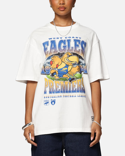 Mitchell & Ness West Coast Eagles  Mascot T-Shirt Vintage White