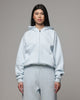 American Thrift Women's Classic Zip Hoodie Light Blue