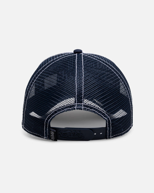 Von Dutch Navy & White Trucker Snapback Dark Navy