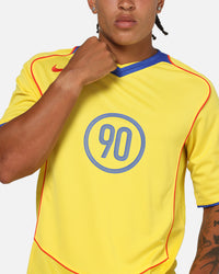 Nike Total 90 Soccer T-Shirt Tour Yellow/Lyon Blue