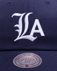 Mitchell & Ness Los Angeles Lakers 'Black Letter' Legacy Low Profile Snapback Indigo
