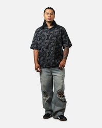 Saint Morta Year Of The Snake Button Up Shirt Black/Grey