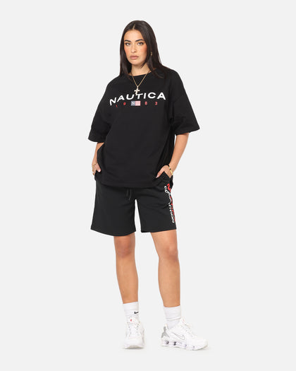 Nautica Letter Logo T-Shirt Black