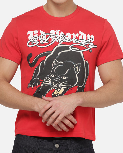 Ed Hardy Panther T-Shirt Red