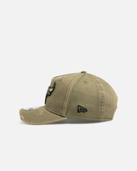 New Era Chicago Bulls 'Distressed Olive' 9FORTY A-Frame Snapback Olive