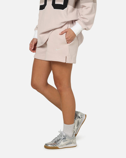 Nike Women's Sportswear Phoenix Fleece Shorts Pink/White