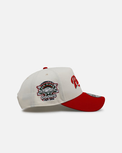 New Era San Diego Padres 'Strawberry' 9FORTY A-Frame Snapback Chrome/Red