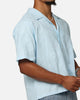 Carre Posy Button Up Shirt Light Blue/White