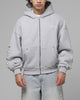 Loiter Rodeo Hybrid Zip Hoodie Grey Marle