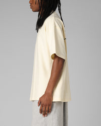 Loiter Script Boxy T-Shirt Off White