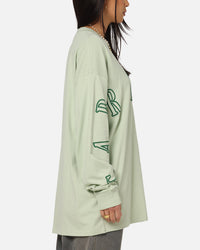 Carre Global Oversized Long Sleeve T-Shirt Sage