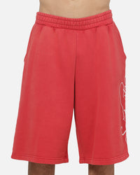 Saint Morta Scripted Baggy Shorts Vintage Washed Red