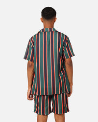 XXIII Steven Stripe Button Up Shirt Multi/Black