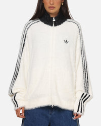 Adidas Faux Mohair Classic Track Top Off White/Black