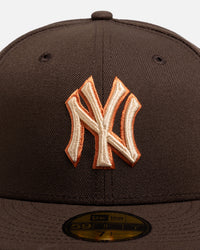 New Era New York Yankees 'Walnut' 59FIFTY Fitted Dark Brown