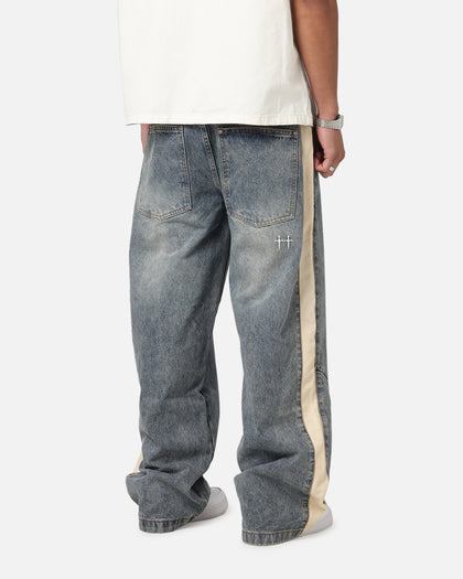 Saint Morta Amplus Sidewinder Jeans Dirty Denim/Off White