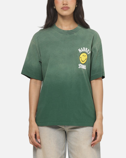 Market Smiley Lockup T-Shirt Dark Green