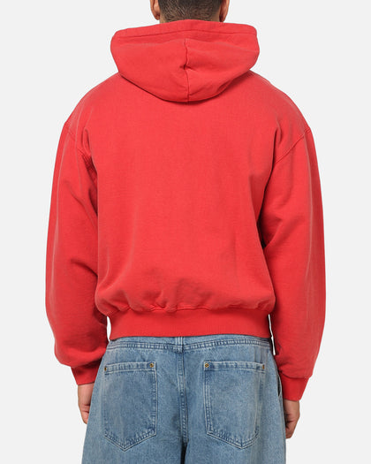 American Thrift Zip Hoodie Washed Red