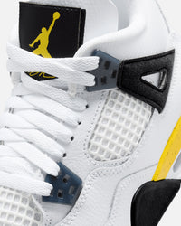 Jordan Kids' Air Jordan 4 Retro "Tour Yellow" (GS) White/Tour Yellow-White