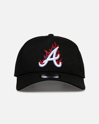 New Era Atlanta Braves 'Flame Logo' 9FORTY A-Frame Snapback Black
