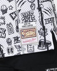 Mitchell & Ness Toronto Raptors Vince Carter #15 1998-1999 Doodle Swingman Jersey White