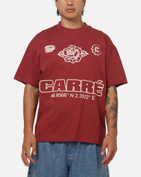 Carre Coordinates T-Shirt Maroon