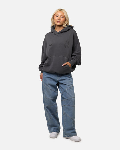 Saint Morta Destiny Rising Boxy Hoodie Washed Black