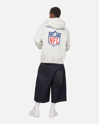 Majestic Athletic Melbourne NFL Crest Hoodie Silver Marle