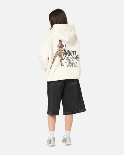 S Double Choose Your Weapon Hoodie Washed White