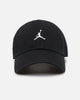 Jordan Unstructured Curved Bill Strapback Hat Black/White