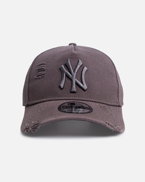 New Era New York Yankees 'Canvas Graphite Grey' 9FORTY A-Frame Snapback Washed Graphite