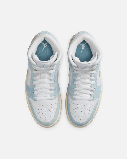 Jordan Women's Air Jordan 1 Mid SE "Denim" Blue/Gum