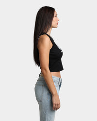 Rats Get Fat Women's Scorpio Crop Singlet Black