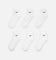 Nike Everyday Cotton Cushioned Ankle Socks 6 Pack White/Black