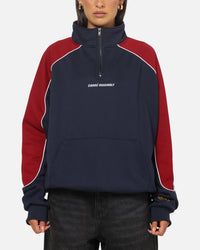 Carre Assembly League 1/4 Zip Crewneck Navy/Red