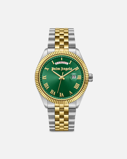 Palm Angels Primo Watch Silver/Gold/Green