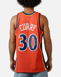 Mitchell & Ness Golden State Warriors Stephen Curry 2010 Swingman Jersey Orange