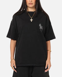 Saint Morta Fray Boxy T-Shirt Vintage Black