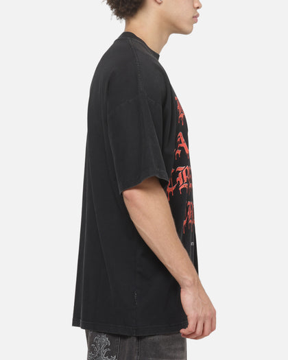 Saint Morta Cruel Beauty Boxy T-Shirt Washed Black