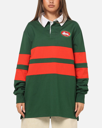 Bleacher Athletic South Sydney Rabbitohs NRL Legacy Rugby Polo Shirt Green