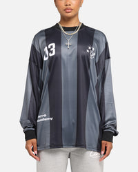 Carre Academy Oversized Long Sleeve T-Shirt Black/Grey
