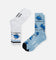 Foot-ies Cronulla-Sutherland Sharks Crew Socks 2 Pack Blue/White