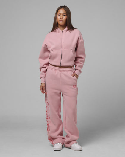 Loiter Women's In Script Sweat Pants Orchid Pink
