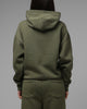 Loiter Hybrid Premium Hoodie Olive/Pink