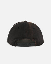 New Era Gold Coast Titans 'NRL Golfer Washed Black' Pre-Curved Corduroy Golfer Snapback Washed Black