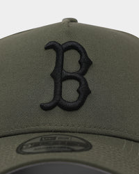 New Era Boston Red Sox 9FORTY A-Frame Snapback Olive