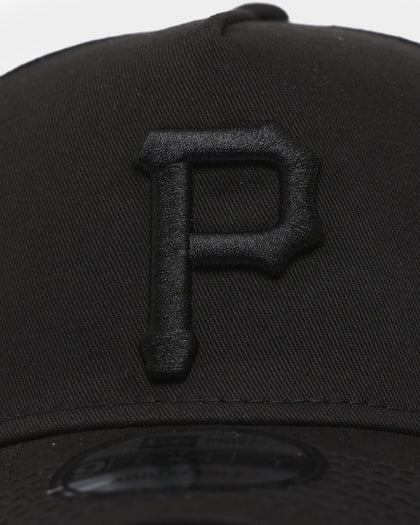 New Era Pittsburgh Pirates 9FORTY A-Frame Snapback Black/Black
