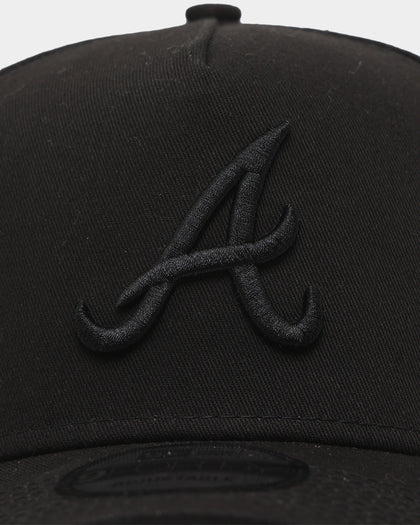 New Era Atlanta Braves 9FORTY A-Frame Snapback Black/Black